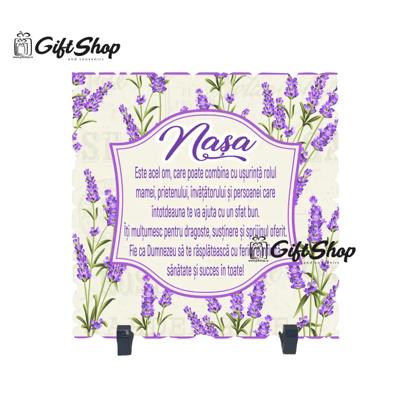 Nasa este acel om ... lavanda, placheta cu mesaj